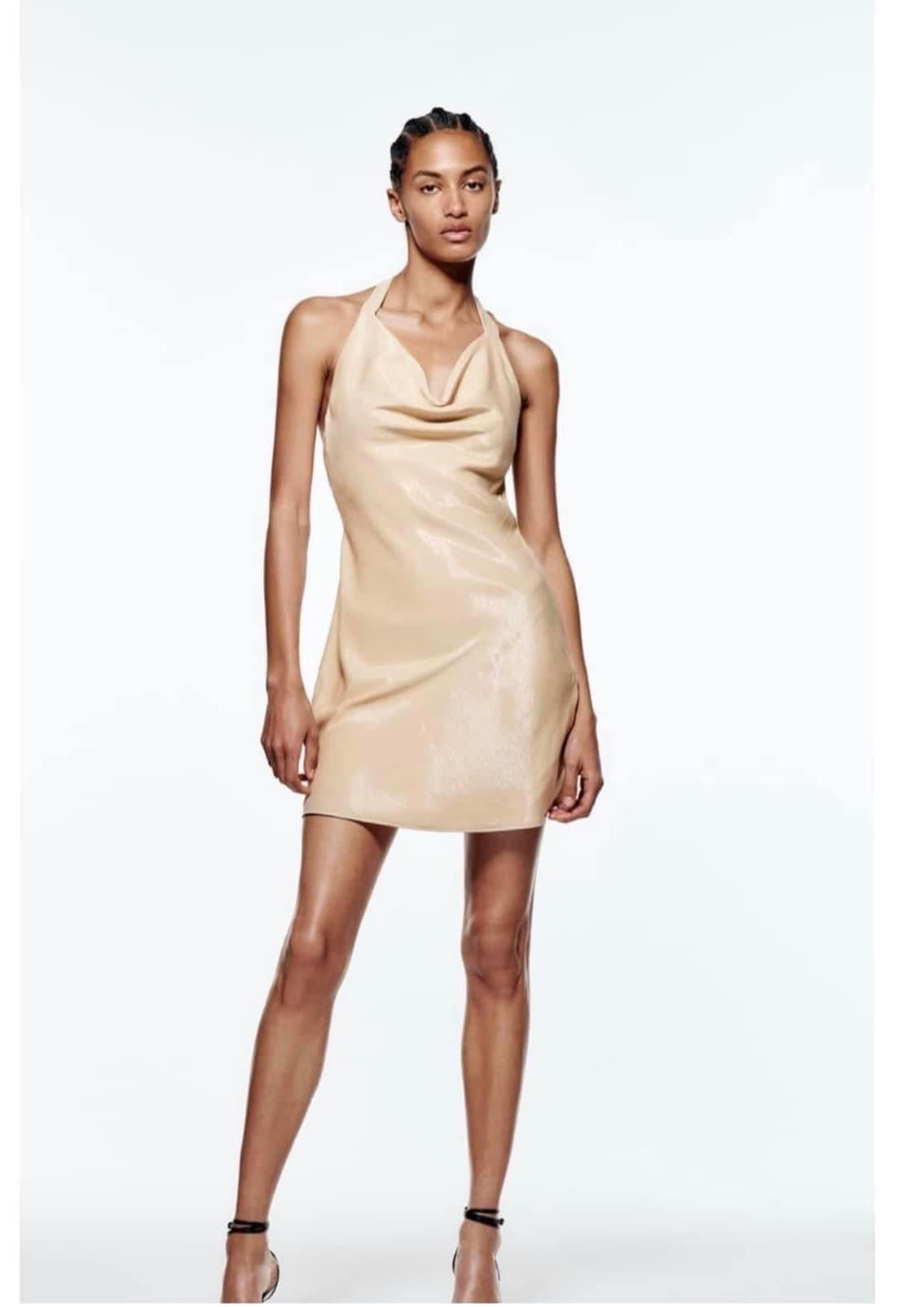 Zara 2024 champagne dress