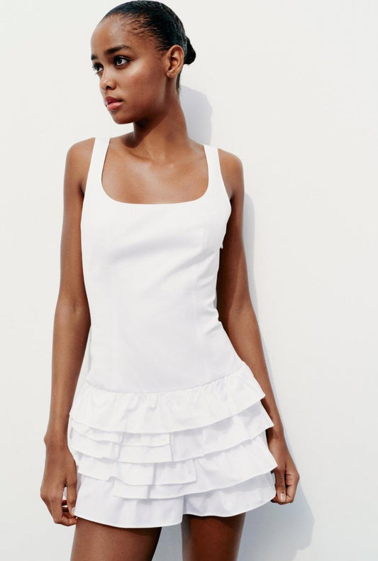 ZARA Frill playsuit