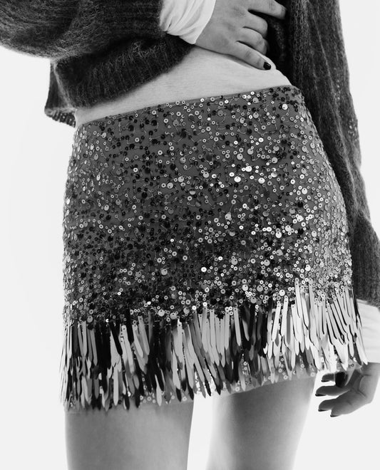 Zara sequin mini skirt & top