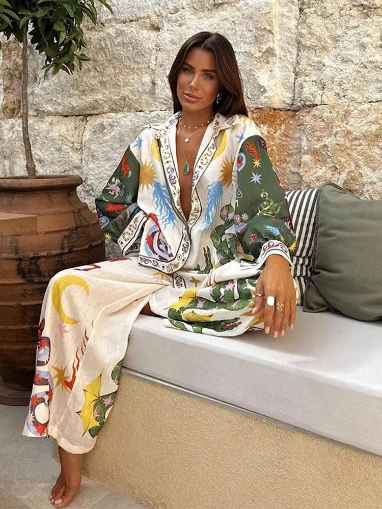 UNBRANDED printed linen set