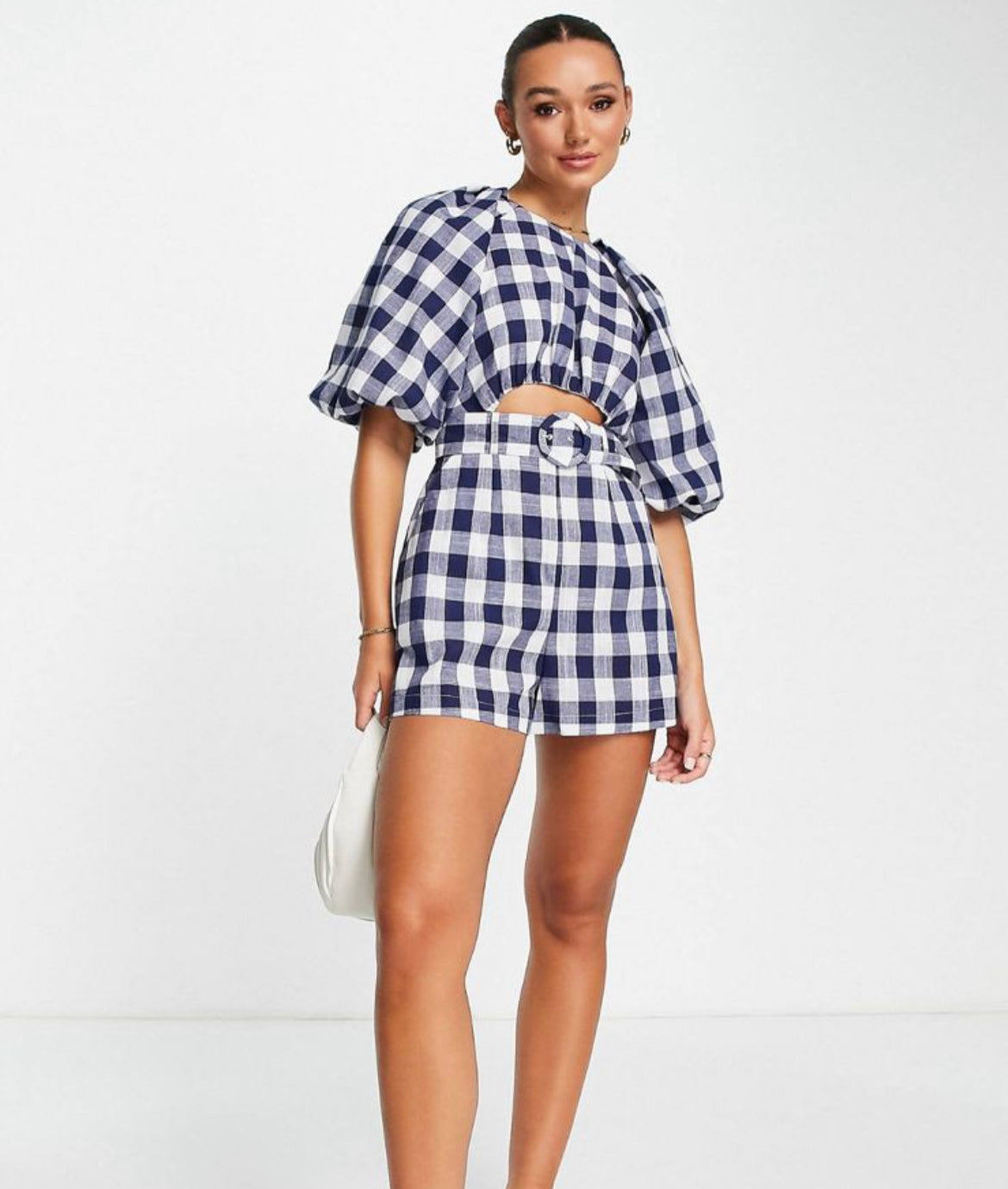 ASOS gingham playsuit