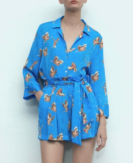 ZARA bird print set