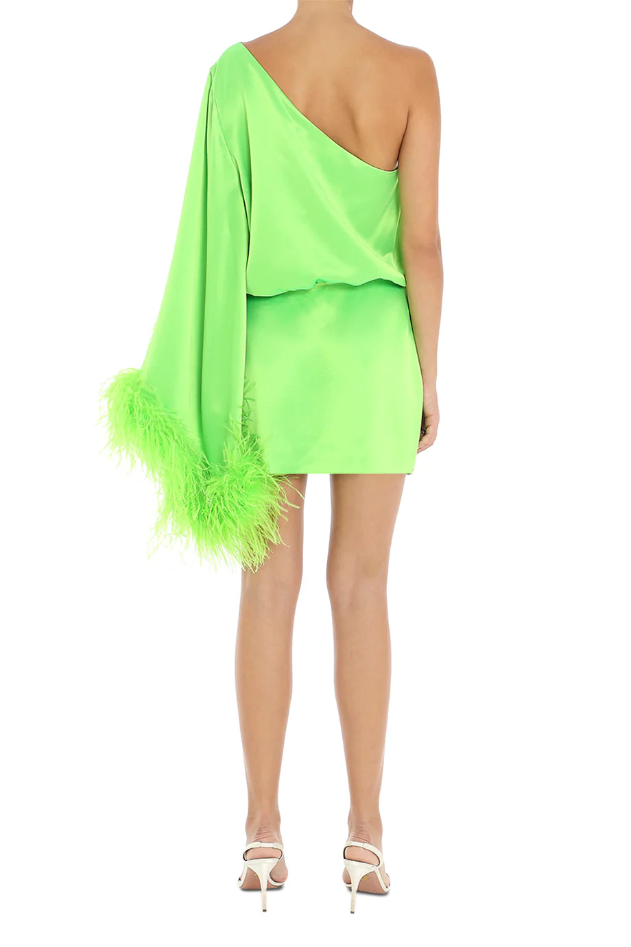 RETROFETE feather mini dress